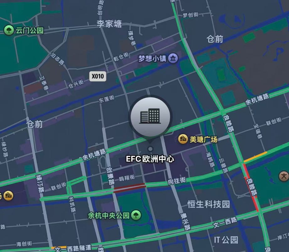 EFC 欧洲中心 · 公司位置